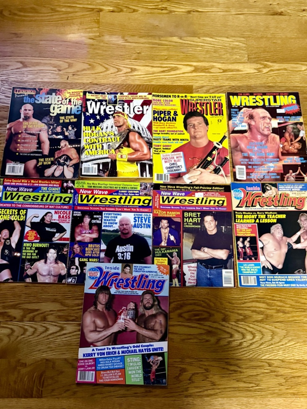 Lot Of 29 Vintage pro Wrestling Magazines